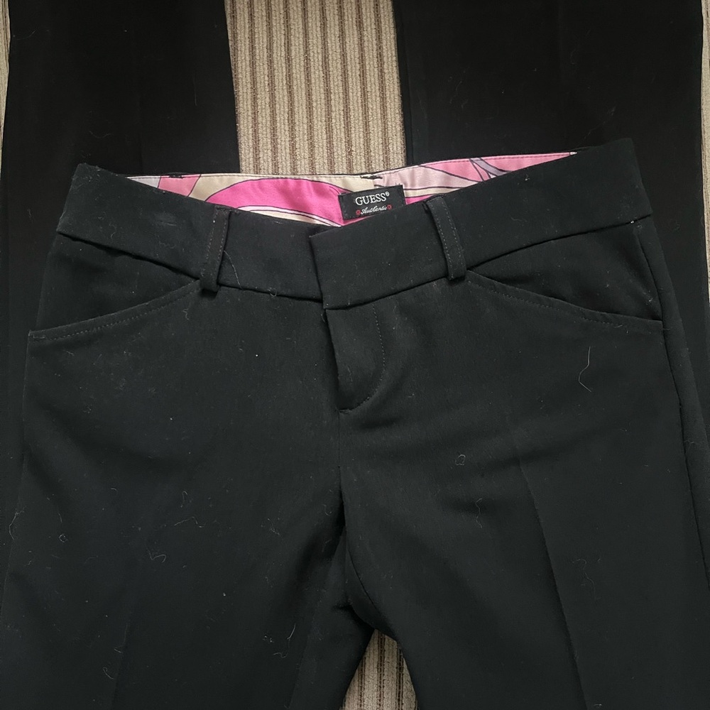 Guess Black and Pink Dress Pants